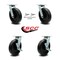 Service Caster 8 Inch Polyolefin Caster Set with Roller Bearings 2 Swivel Lock 2 Brake SCC SCC-30CS820-POR-BSL-2-TLB-2 - alternate 7